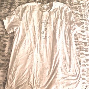 Bella+ canvas white tee long tee